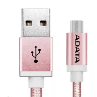 ADATA Micro USB kábel - USB A 2.0, 100cm, rózsaszín