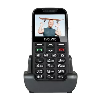 EVOLVEO EasyPhone XD mobiltelefon időseknek töltőállvánnyal (fekete)