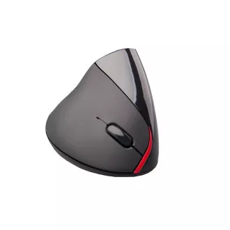 C-TECH egér VEM-07, függőleges, vezeték nélküli, 5 gombos, fekete, USB nano vevő C-TECH egér VEM-07, függőleges, vezeték nélküli, 5 gombos, fekete, USB nano vevő