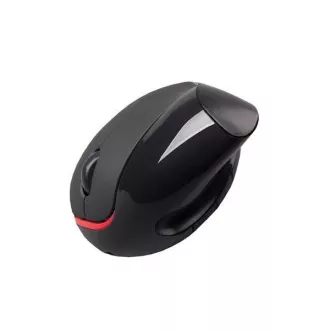 C-TECH egér VEM-07, függőleges, vezeték nélküli, 5 gombos, fekete, USB nano vevő C-TECH egér VEM-07, függőleges, vezeték nélküli, 5 gombos, fekete, USB nano vevő