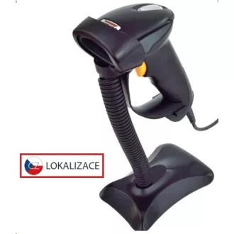 Virtuos CCD olvasó HT-310A nagy hatótávolságú, USB (billentyűzet / RS232), állvány, fekete