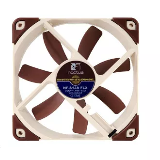 NOCTUA ventilátor NF-S12A-FLX, 120mm, barna