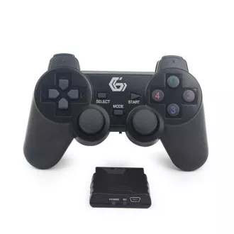 GEMBIRD gamepad JPD-WDV-01, rezgő, vezeték nélküli, PC / PS2 / PS3, USB