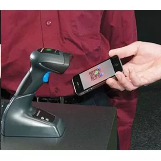 DataLogic vezeték nélküli olvasó QuickScan I QM2131, 1D szenzor + alap, USB KIT