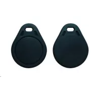 Elatec RFID Unique chip, kulcstartó, 125 kHz, fekete, Standard Temic / ISO11784 / 785