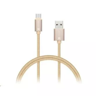 CONNECT IT Wirez Premium Metallic USB C - USB, rózsaszín arany, 1 m CONNECT IT Wirez Premium Metallic USB C - USB, rózsaszín arany, 1 m