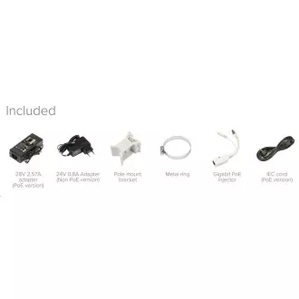 MikroTik RouterBOARD OmniTik 5 ac PoE, 720MHz CPU, 128MB RAM, PoE out, 5x GLAN, 5GHz Wi-Fi, 2x7.5dBi, 802.11a/n/ac, incl. L4