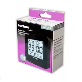 TechnoLine WT 235BK digitális ébresztőóra, fekete színben TechnoLine WT 235BK digitális ébresztőóra, fekete színben