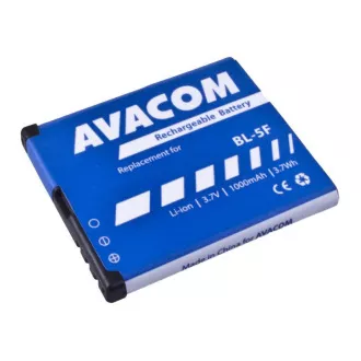 AVACOM mobiltelefon akkumulátor Nokia N95, E65, Li-Ion 3, 6V 1000mAh (csere BL-5F) AVACOM mobiltelefon akkumulátor Nokia N95, E65, Li-Ion 3, 6V 1000mAh (csere BL-5F)