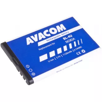 AVACOM mobiltelefon akkumulátor Nokia 5530, CK300, E66, 5530, E75, 5730, Li-Ion 3, 7V 1120mAh (csere BL-4U) AVACOM mobiltelefon akkumulátor Nokia 5530, CK300, E66, 5530, E75, 5730, Li-Ion 3, 7V 1120mAh (csere BL-4U)