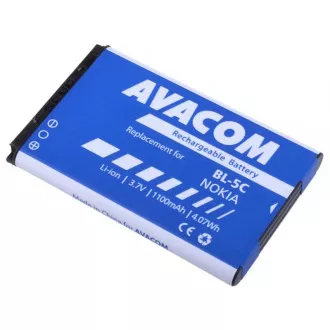 AVACOM mobiltelefon akkumulátor Nokia 6230, N70, Li-Ion 3, 7V 1100mAh (csere BL-5C) AVACOM mobiltelefon akkumulátor Nokia 6230, N70, Li-Ion 3, 7V 1100mAh (csere BL-5C)