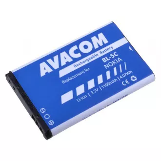 AVACOM mobiltelefon akkumulátor Nokia 6230, N70, Li-Ion 3, 7V 1100mAh (csere BL-5C) AVACOM mobiltelefon akkumulátor Nokia 6230, N70, Li-Ion 3, 7V 1100mAh (csere BL-5C)