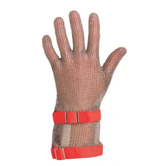 Kesztyű-acél, obour, mandzsetta 8 cm-XL narancs