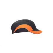 JSP HARDCAP A1  5cm fekete/HV narancssárga