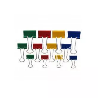 Clip Binder 19mm 12db színes Clip Binder 19mm 12db színes