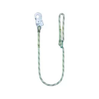 Biztonsági kötél LB 100 karabinerrel, 1,5 m