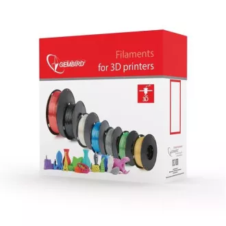 GEMBIRD 3D nyomtatószál (izzószál) PLA, 1,75 mm, 1 kg, átlátszó