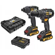Caterpillar Carbonless 2in1 készlet, ütvefúró és ütvefúró,