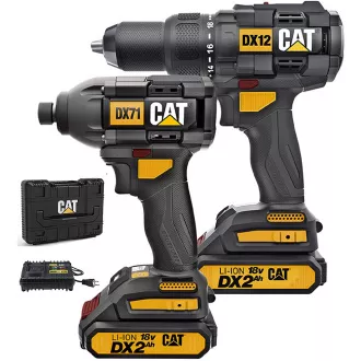 Caterpillar Carbonless 2in1 készlet, ütvefúró és ütvefúró,