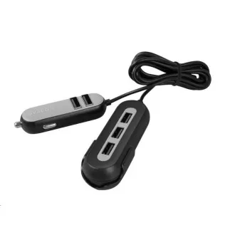 AVACOM CarHUB autós töltő 5x USB kimenet, fekete AVACOM CarHUB autós töltő 5x USB kimenet, fekete
