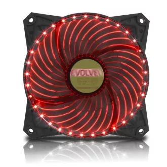 EVOLVEO 12L2RD ventilátor 120mm, 33 LED, piros, 3pin