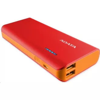 ADATA PowerBank PT100 - külső akkumulátor mobiltelefonhoz/táblagéphez 10000mAh, piros/narancs ADATA PowerBank PT100 - külső akkumulátor mobiltelefonhoz/táblagéphez 10000mAh, piros/narancs