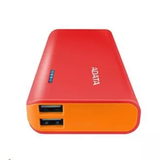 ADATA PowerBank PT100 - külső akkumulátor mobiltelefonhoz/táblagéphez 10000mAh, piros/narancs ADATA PowerBank PT100 - külső akkumulátor mobiltelefonhoz/táblagéphez 10000mAh, piros/narancs