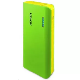 ADATA PowerBank PT100 - külső akkumulátor mobilhoz/tablethez 10000mAh, zöld/sárga színű