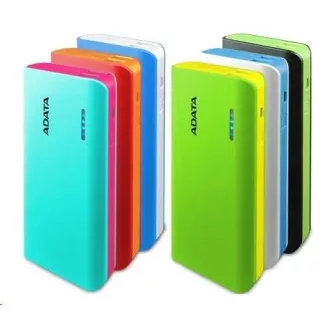 ADATA PowerBank PT100 - külső akkumulátor mobilhoz/tablethez 10000mAh, zöld/sárga színű