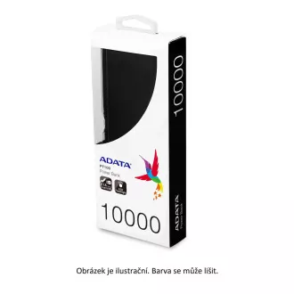 ADATA PowerBank PT100 - külső akkumulátor mobilhoz/tablethez 10000mAh, zöld/sárga színű