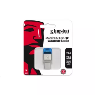Kingston kártyaolvasó, MobileLite 3C UCB-C USB 3.0 microSD kártyaolvasó Kingston kártyaolvasó, MobileLite 3C UCB-C USB 3.0 microSD kártyaolvasó