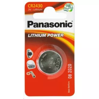 PANASONIC lítium elem (gombos) CR-2430EL / 1B 3V (bliszter 1db)