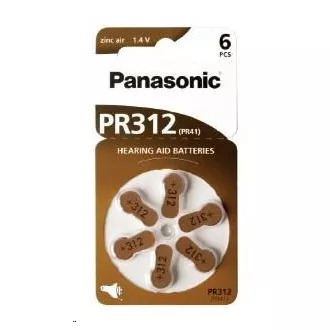 PANASONIC Cink levegő akkumulátor PR-312 (41) / 6LB AA 1, 2V (bliszter 6db)