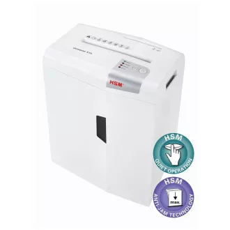 HSM aprítógép ShredStar X10 White (4-es vágási méret, 5x30 mm, DIN P-4 (3))