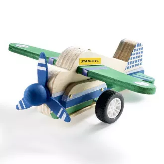 Stanley Jr. JK029-SY Építőipari készlet, repülőgép, fa