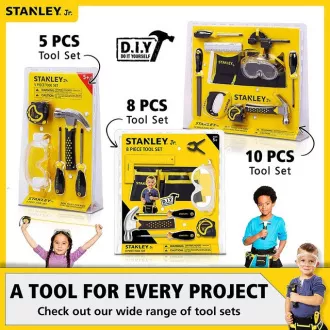 Stanley Jr. OK002-SY Építőkészlet, versenyautó, fa