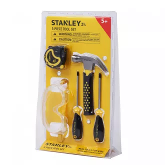 Stanley Jr. ST004-05-SY Gyermek szerszámok, 5 db, sárga és fekete színben Stanley Jr. ST004-05-SY Gyermek szerszámok, 5 db, sárga és fekete színben