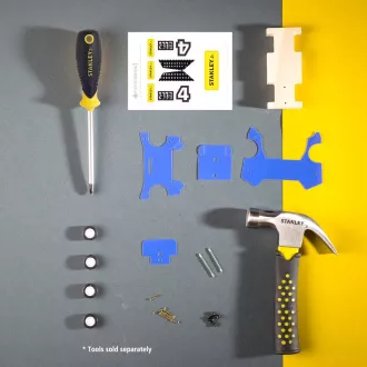 Stanley Jr. OK013-SY Építőkészlet, versenyautó, fa