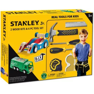 Stanley Jr. U003-K02-T06-SY 2 autóból és 5 szerszámból álló készlet