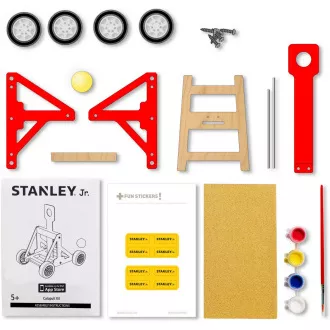 Stanley Jr. OK034-SY Építőkészlet, katapult, fa