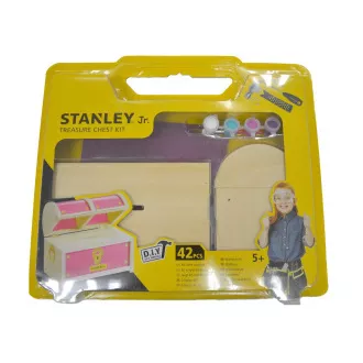 Stanley Jr. OK010BUD-SY Építőipari készlet, láda, fa