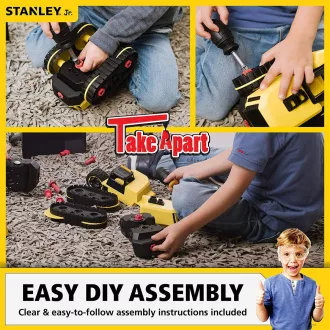 Stanley Jr. TT010-SY Építőipari készlet, bontó kotrógép