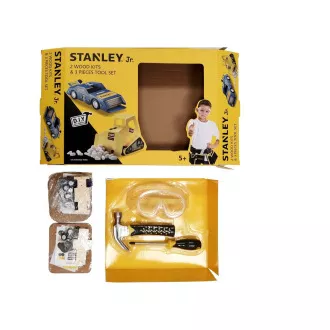 Stanley Jr. U004-K02-T03-SY Autó, kotró és 3 szerszámkészlet