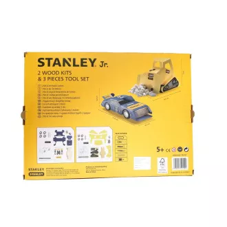Stanley Jr. U004-K02-T03-SY Autó, kotró és 3 szerszámkészlet