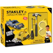 Stanley Jr. U004-K02-T03-SY Autó, kotró és 3 szerszámkészlet