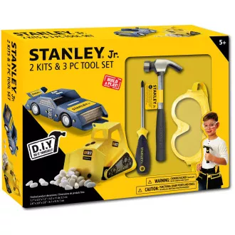 Stanley Jr. U004-K02-T03-SY Autó, kotró és 3 szerszámkészlet