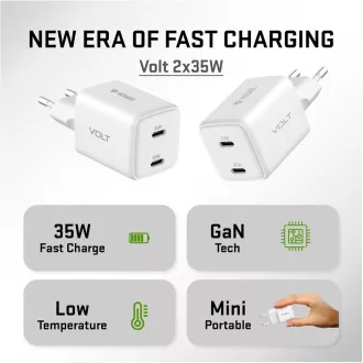 YAC G35D VOLT töltő 2x18W GaNYENKEE