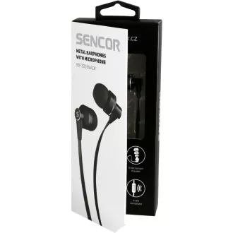SEP 300 MIC BLACK MET HEADPHONES SENCOR SEP 300 MIC BLACK MET HEADPHONES SENCOR