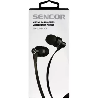 SEP 300 MIC BLACK MET HEADPHONES SENCOR SEP 300 MIC BLACK MET HEADPHONES SENCOR