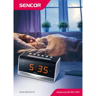SDC 4400 W ÓRA ÉBRESZTŐVEL   LED SENCOR